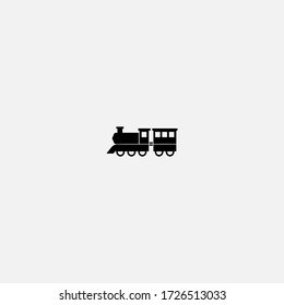 Locomotive Icon.locomotive Vector On Gray Background