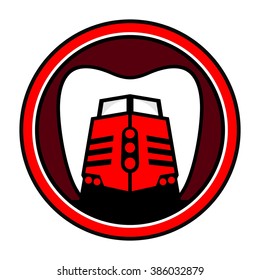 locomotive logo vector.