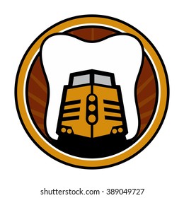 locomotive logo vector.