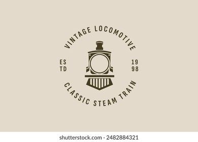 locomotive logo vector icon illustration