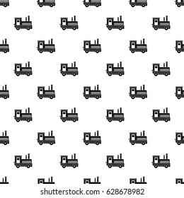 Locomotive pattern seamless in simple style vector illustration