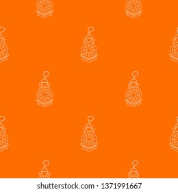 Locomotive pattern vector orange for any web design best