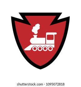 locomotive and shield