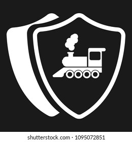 locomotive and shield
