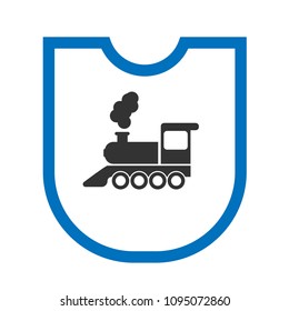 locomotive and shield