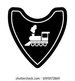 locomotive and shield
