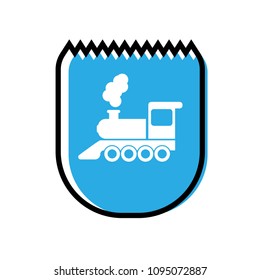 locomotive and shield