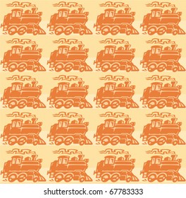 Locomotive speed Seamless background  vector texture
