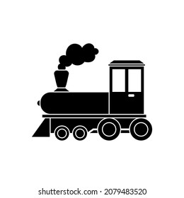 Locomotive train icon design template vector isolated illustration