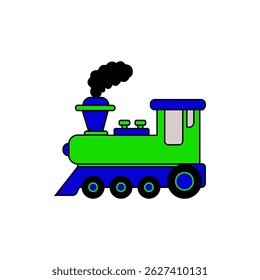 locomotive train icon vector template