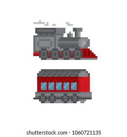 394 Pixel art train Images, Stock Photos & Vectors | Shutterstock