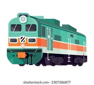 locomotive travel passenger icon isolated