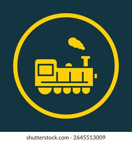 Locomotive trendy vector art design elegant amazing design colorful useful illustration.eps