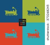 Locomotive vector icon 