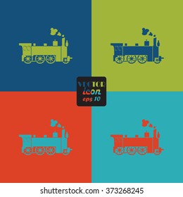 Locomotive vector icon 
