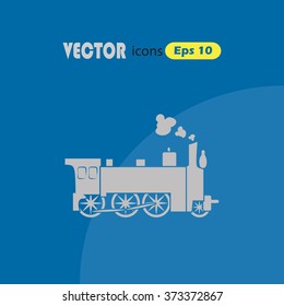 Locomotive vector icon 