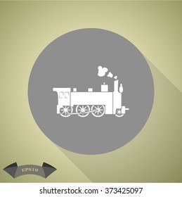 Locomotive vector icon 