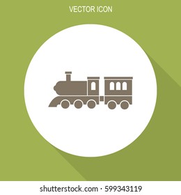 Locomotive vector icon.