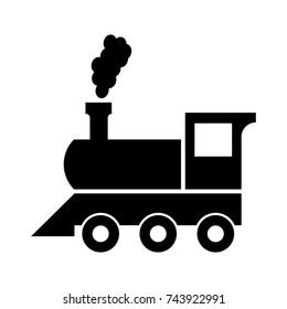 Locomotive vector icon.