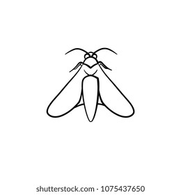 Locust hand drawn outline doodle icon. Insect locust vector sketch illustration for print, web, mobile and infographics isolated on white background.