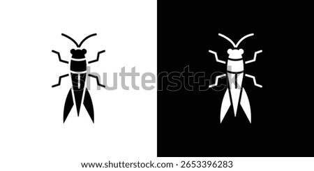 Locust icon black silhouette for web, and mobile app