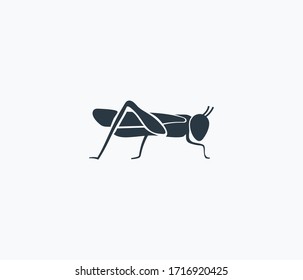 Locust icon isolated on clean background. Locust icon concept drawing icon in modern style. Vector illustration for your web mobile logo app UI design.