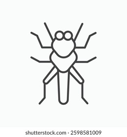 Locust icon isolated on white background