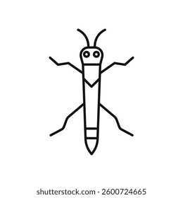 Locust icon isolated. simple vector icon on white background