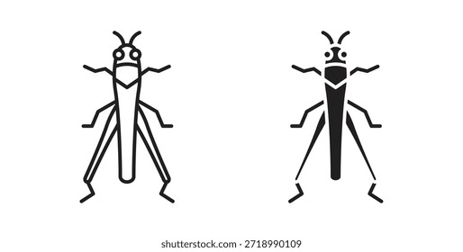 Locust icon for mobile app, editable designs