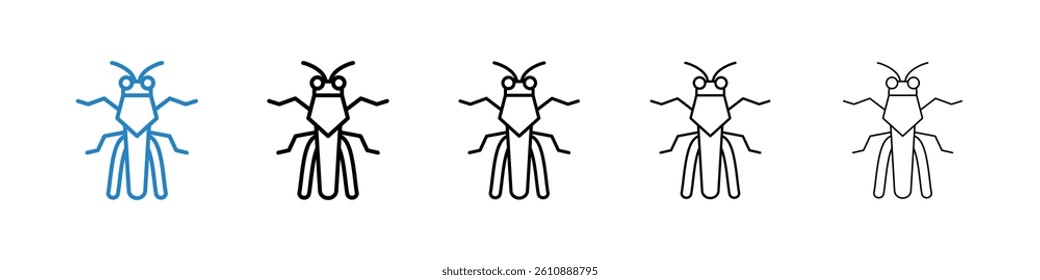 Locust icons collection vectors for web ui