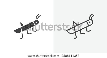 Locust icons design. vector icons for ui designs