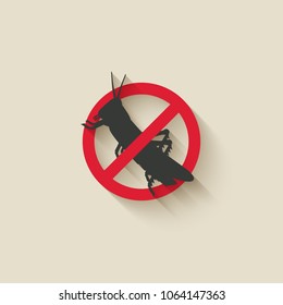 locust insect pest icon