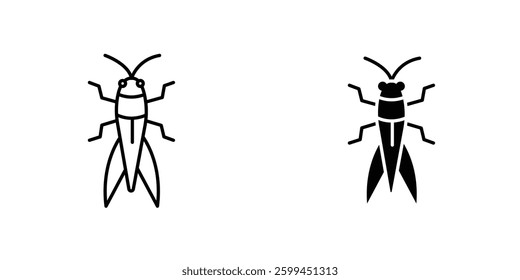 Locusticons for ui. vector illustration