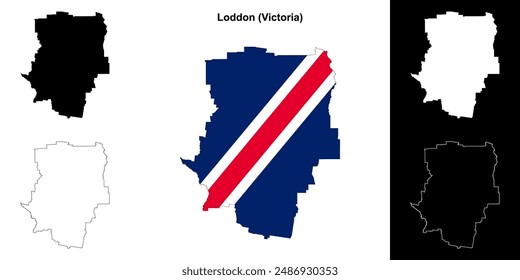 Loddon (Victoria) Outline-Kartenset