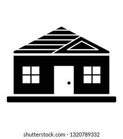 Lodge glyph vector icon 