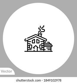 Lodge icon sign vector,Symbol, logo illustration for web and mobile