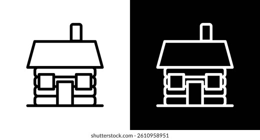 Lodge icon Vector isolated outline drawing.