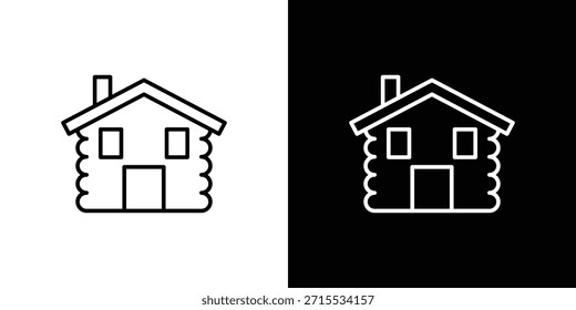 Lodge icons for UI elements. High-quality vector illustration.