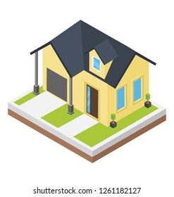 Lodge isometric icon