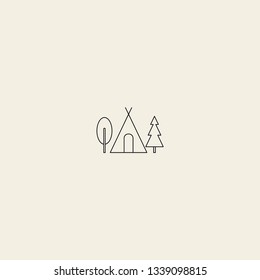 lodge vector icon