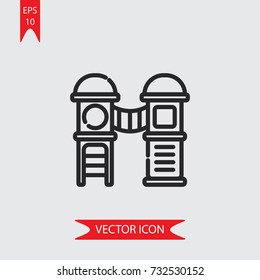 Lodge vector icon, illustration symbol