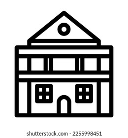 Lodge Vector Line Icon Design