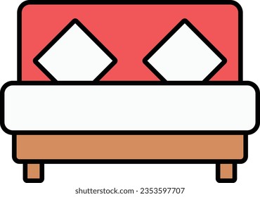 lodging bed bedroom sleeping king size Outline