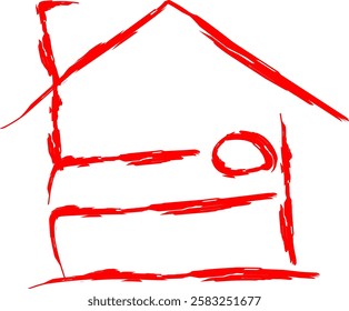 lodging icon in Doodle style