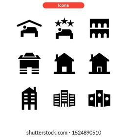 lodging icon isolated sign symbol vector illustration - Collection of high quality black style vector icons
