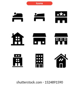 lodging icon isolated sign symbol vector illustration - Collection of high quality black style vector icons
