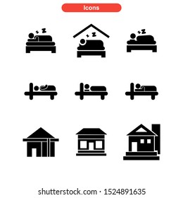 lodging icon isolated sign symbol vector illustration - Collection of high quality black style vector icons
