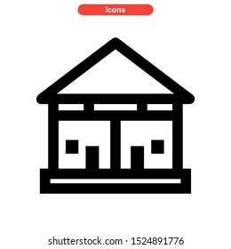 lodging icon isolated sign symbol vector illustration - high quality black style vector icons
