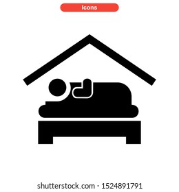 lodging icon isolated sign symbol vector illustration - high quality black style vector icons
