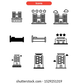 lodging icon isolated sign symbol vector illustration - Collection of high quality black style vector icons
